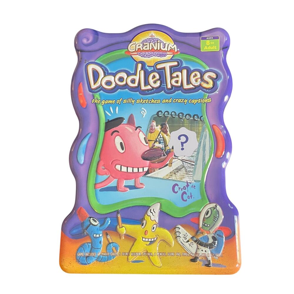 2006 Cranium Doodle Tales Game of Silly Sketches & Crazy Captions Y2K Vintage